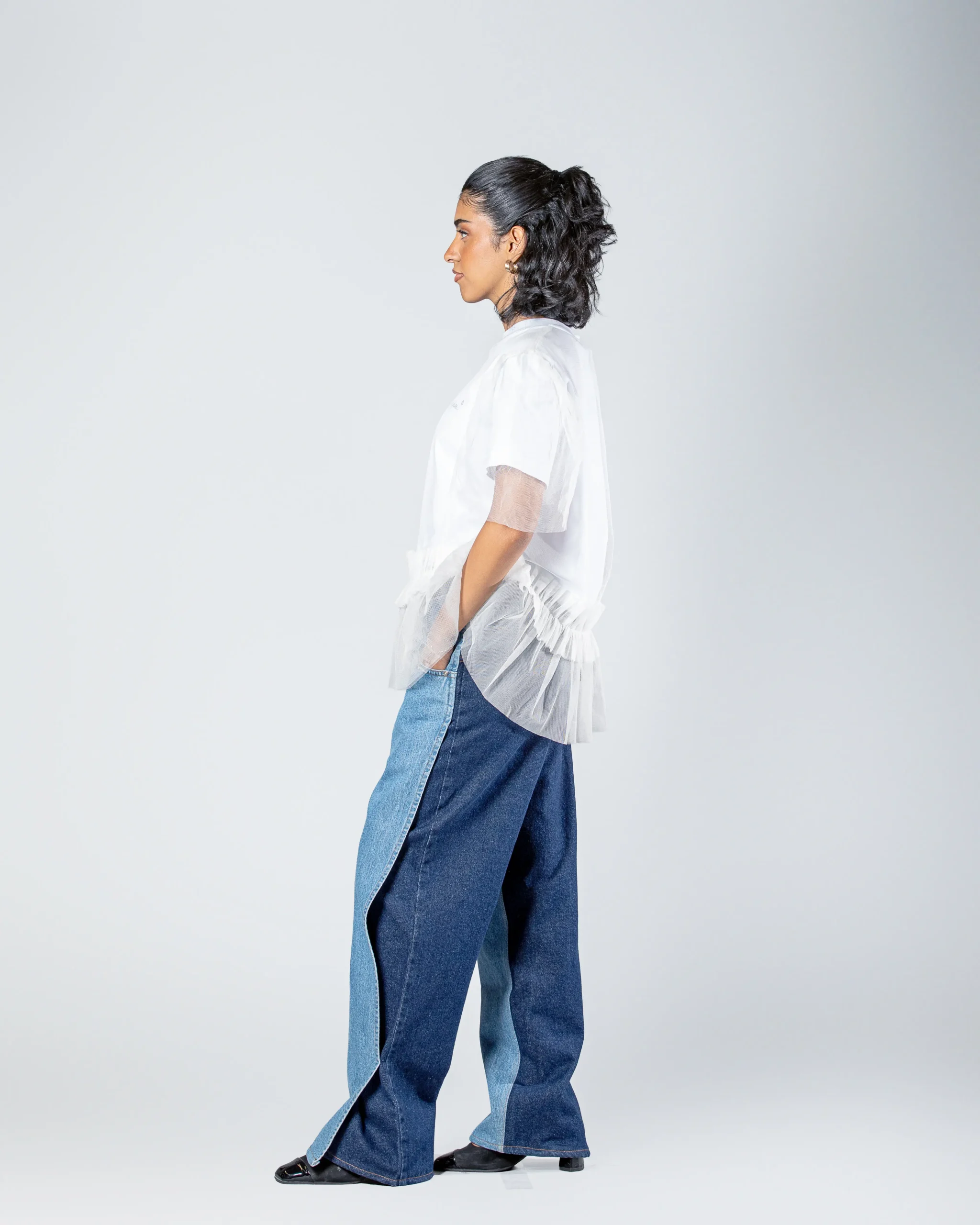 MSGM WOMAN’S OPTICAL WHITE T-SHIRT