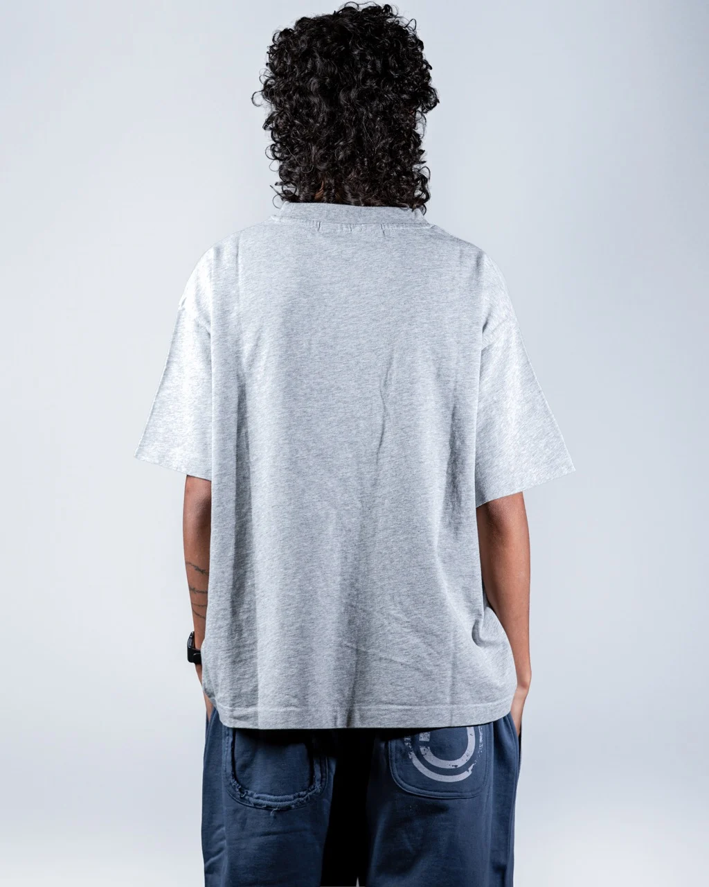 Grey Two Headed Wolf Tee