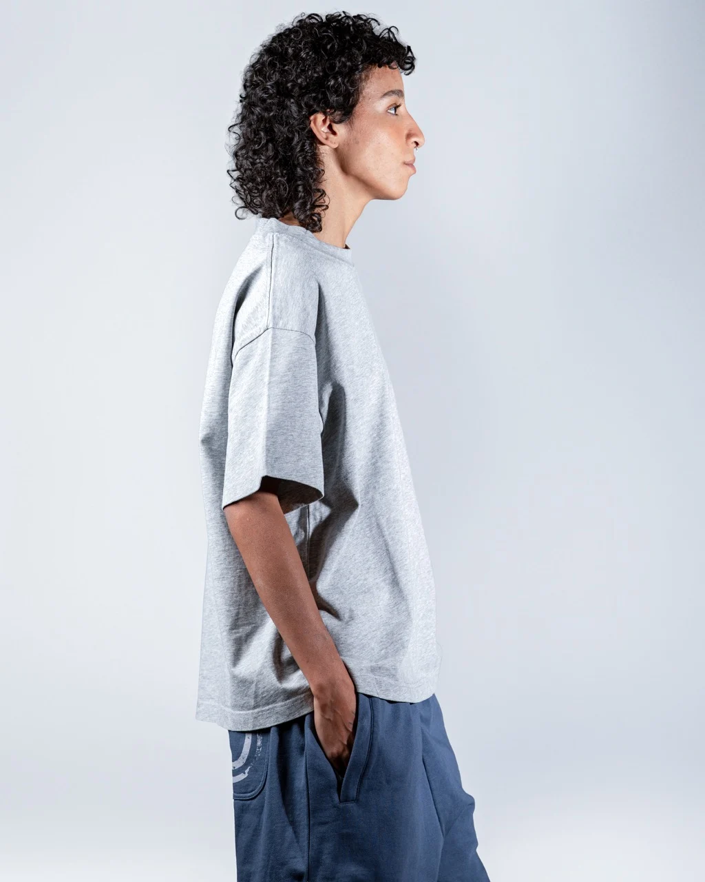 Grey Two Headed Wolf Tee