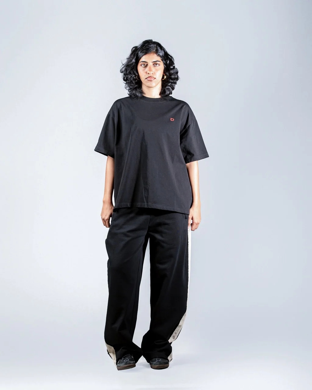 Black Two Headed Wolf Tee