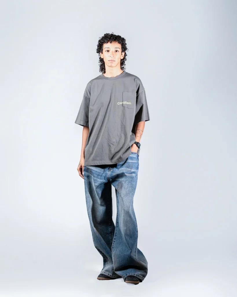 Brown pocket tee