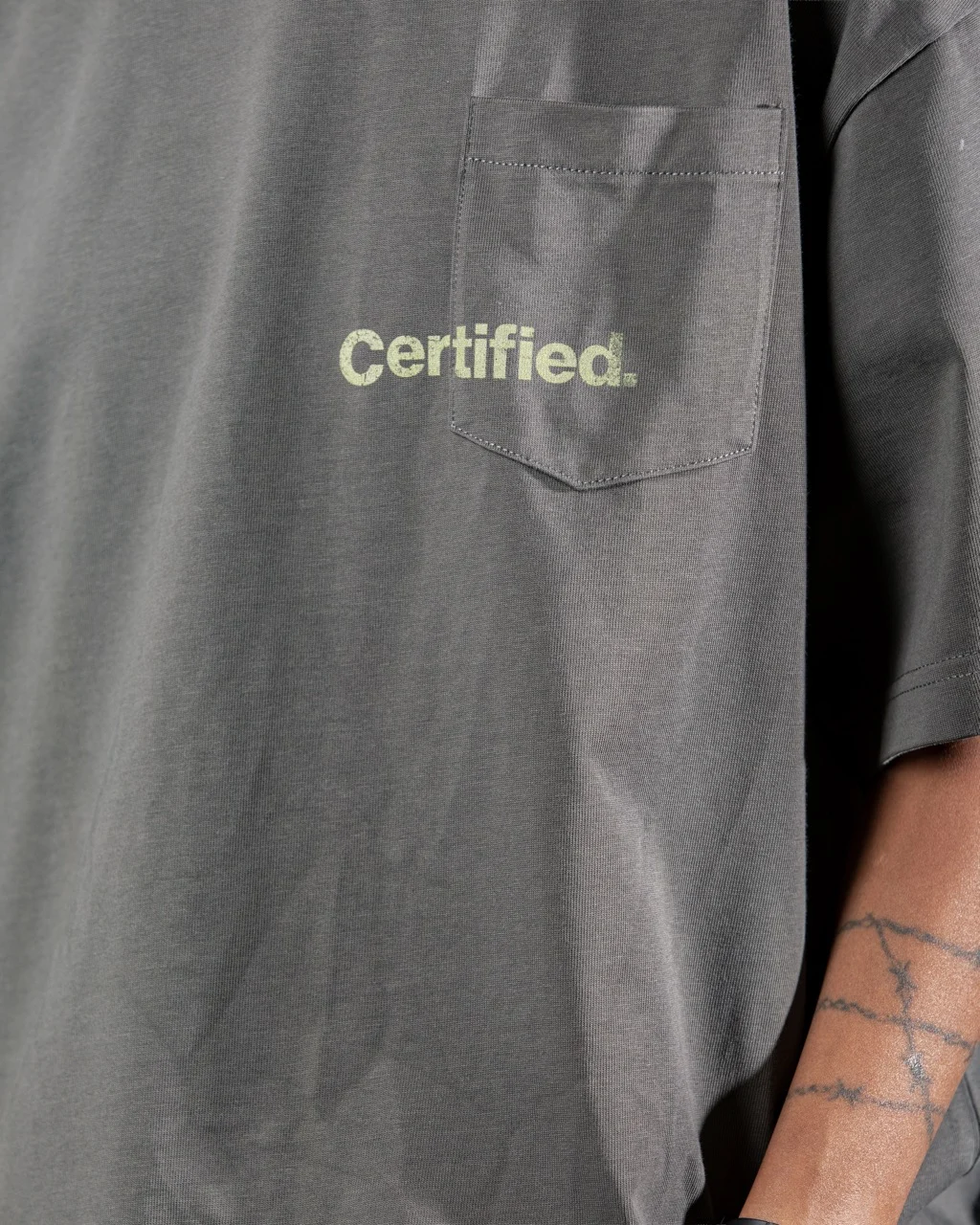 Brown pocket tee