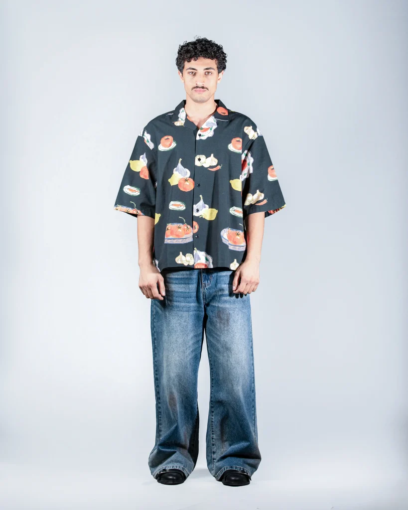Tomato Garlic Print Shirt