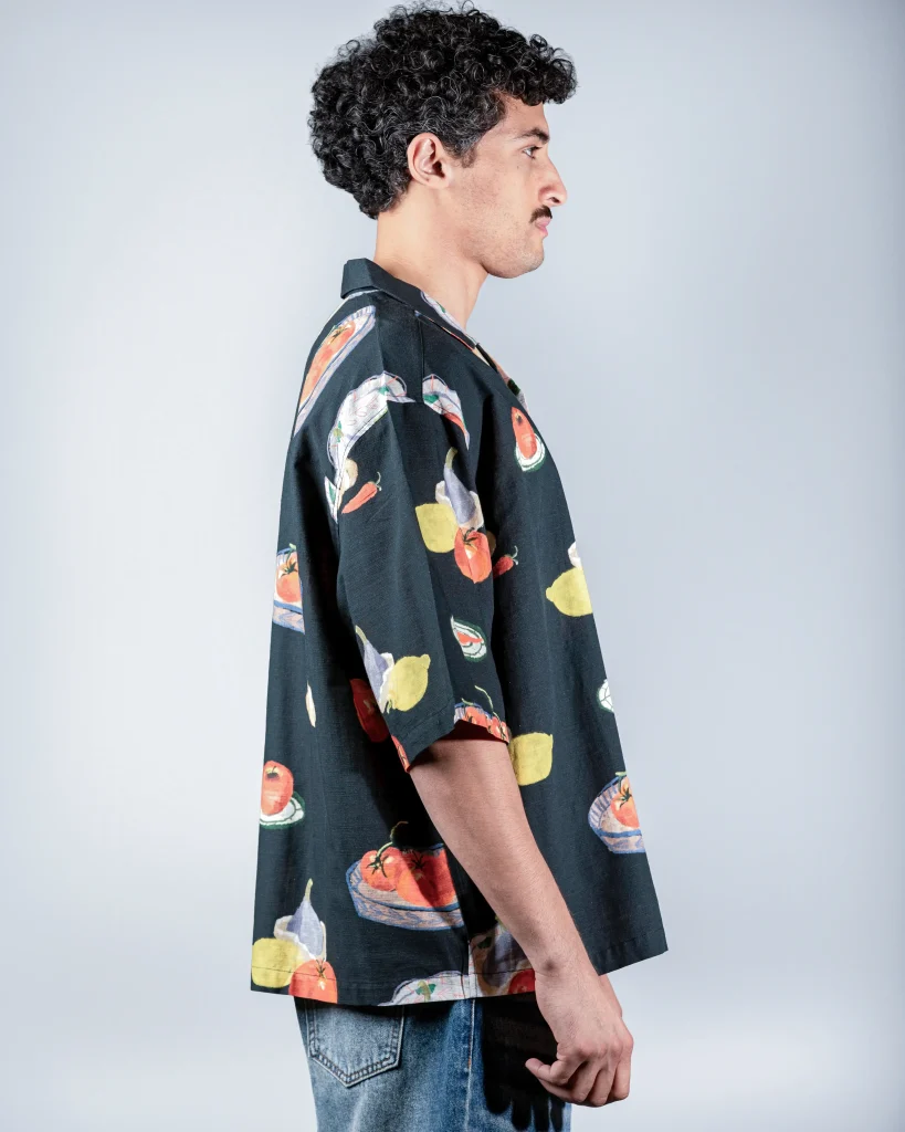Tomato Garlic Print Shirt