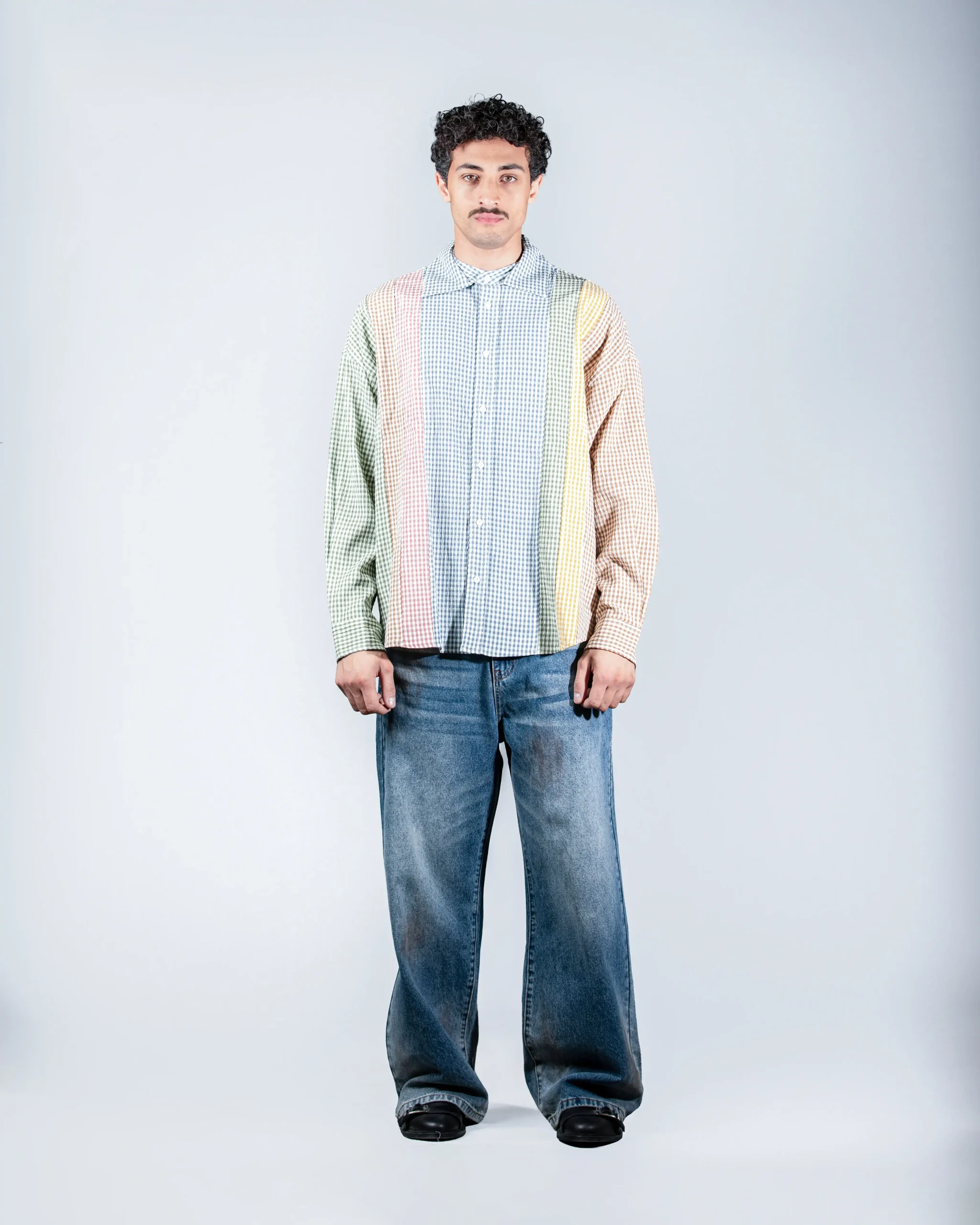 Patchwork Gingham Shirt