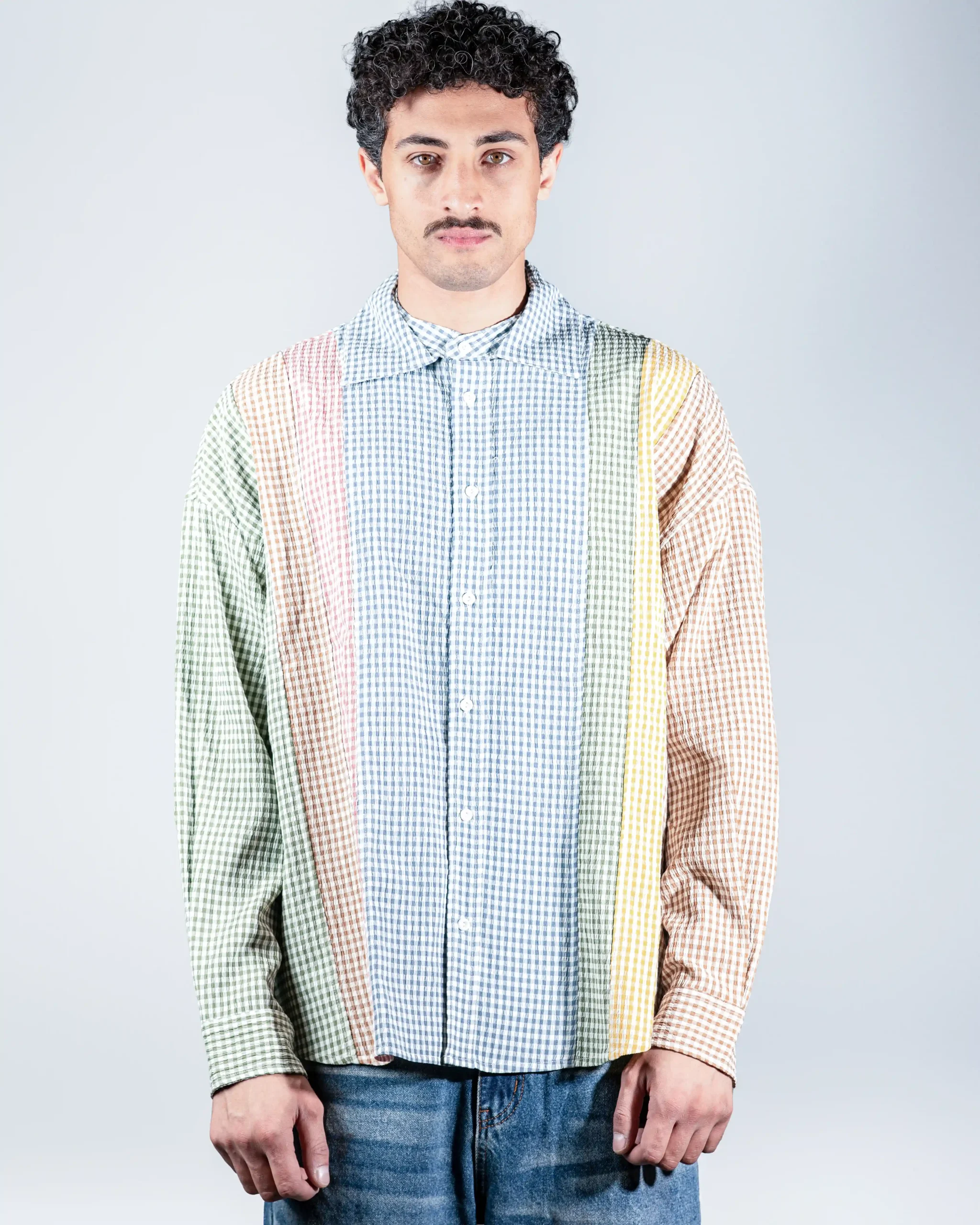 Patchwork Gingham Shirt