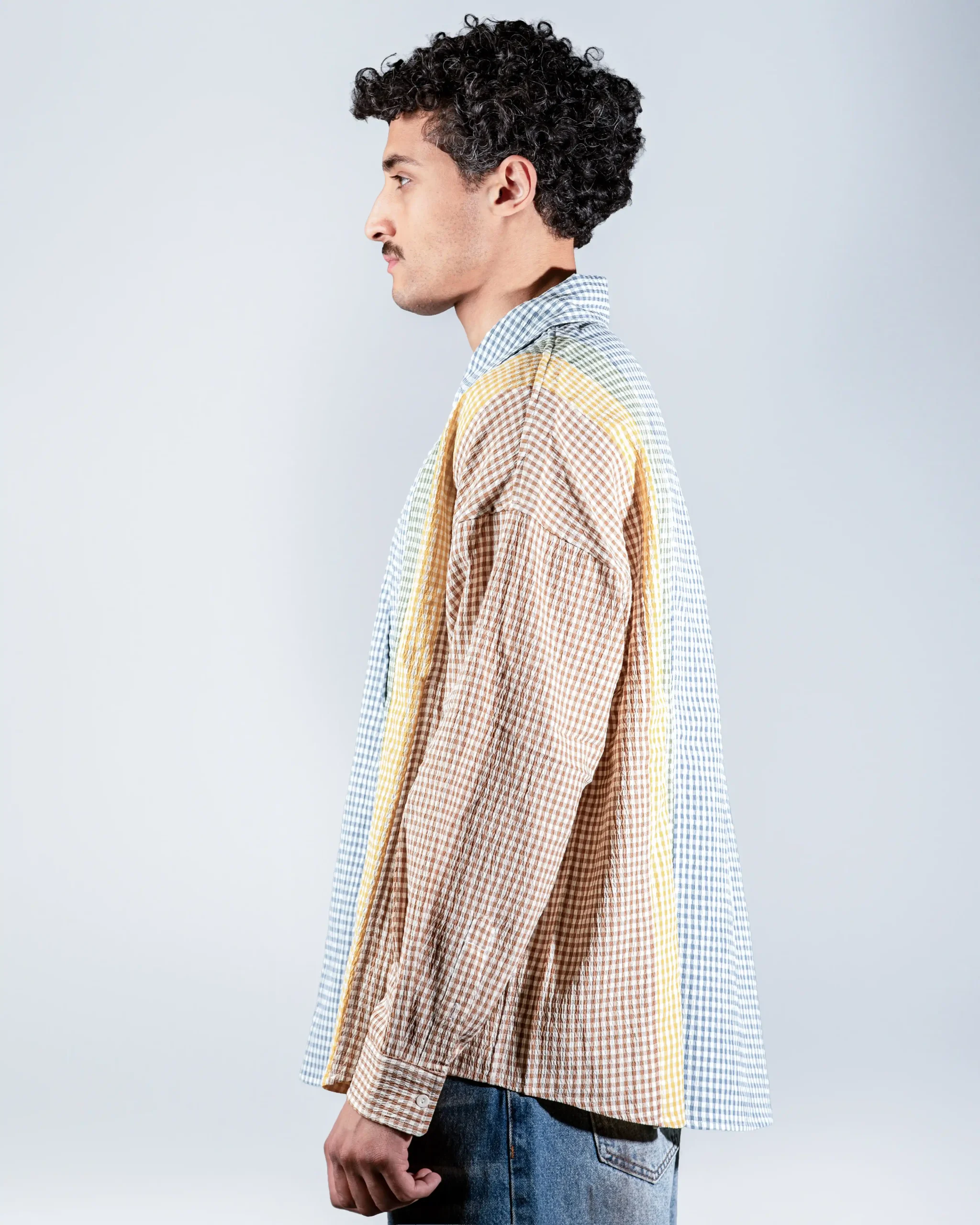 Patchwork Gingham Shirt