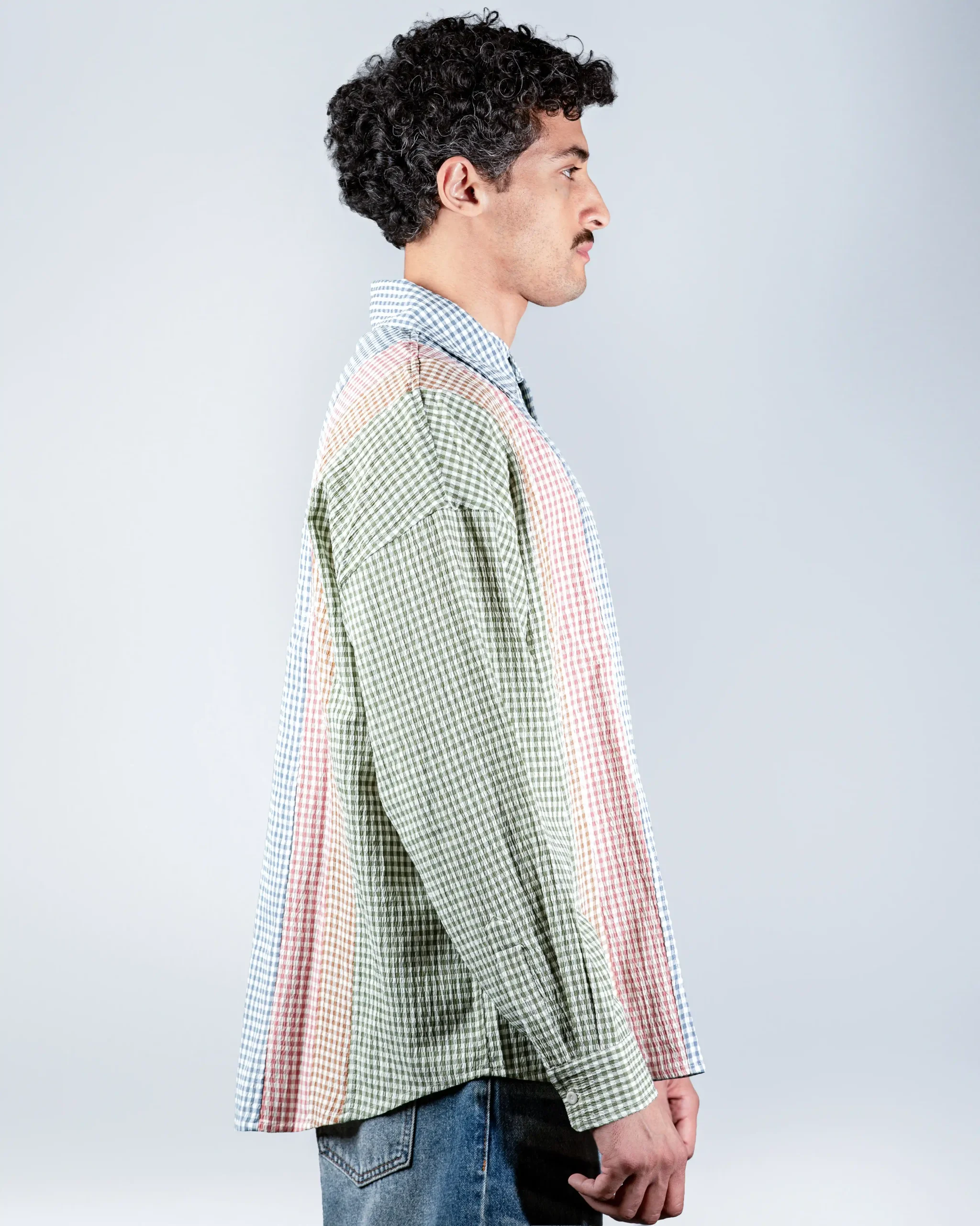 Patchwork Gingham Shirt