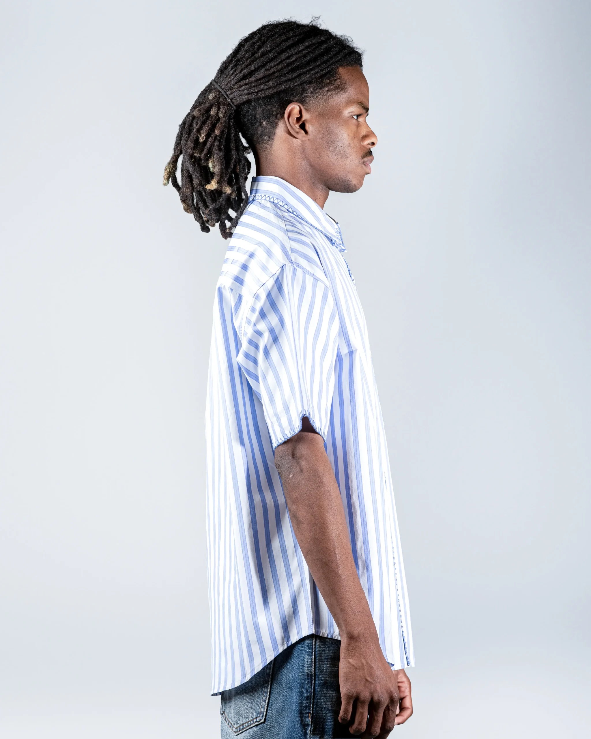 Sky Blue shirt with Stitching