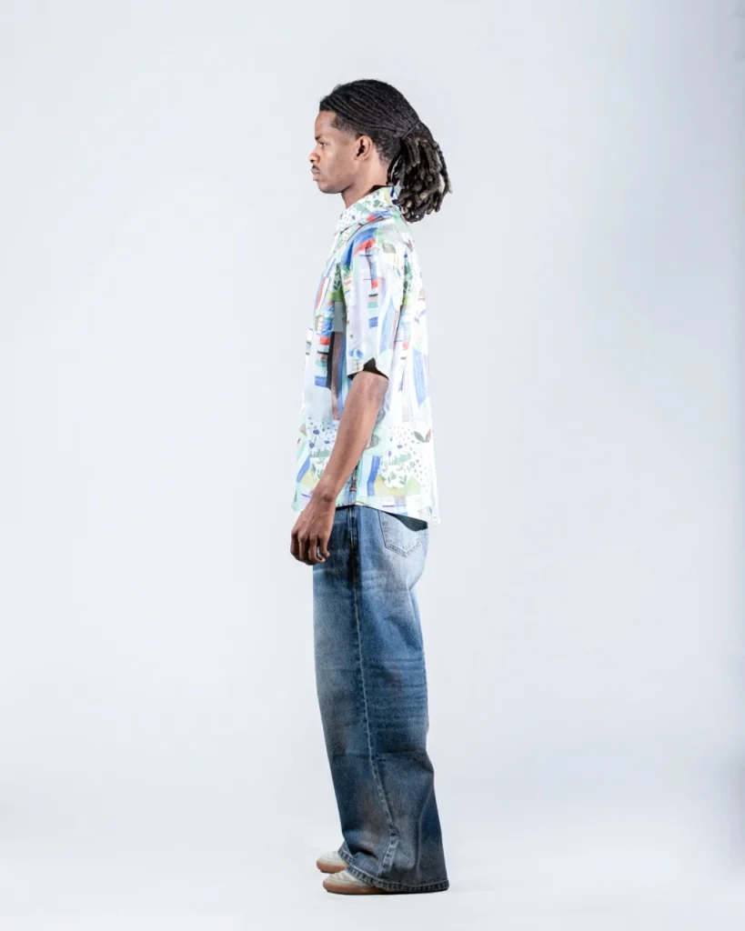 Abstract Floral Print Shirt