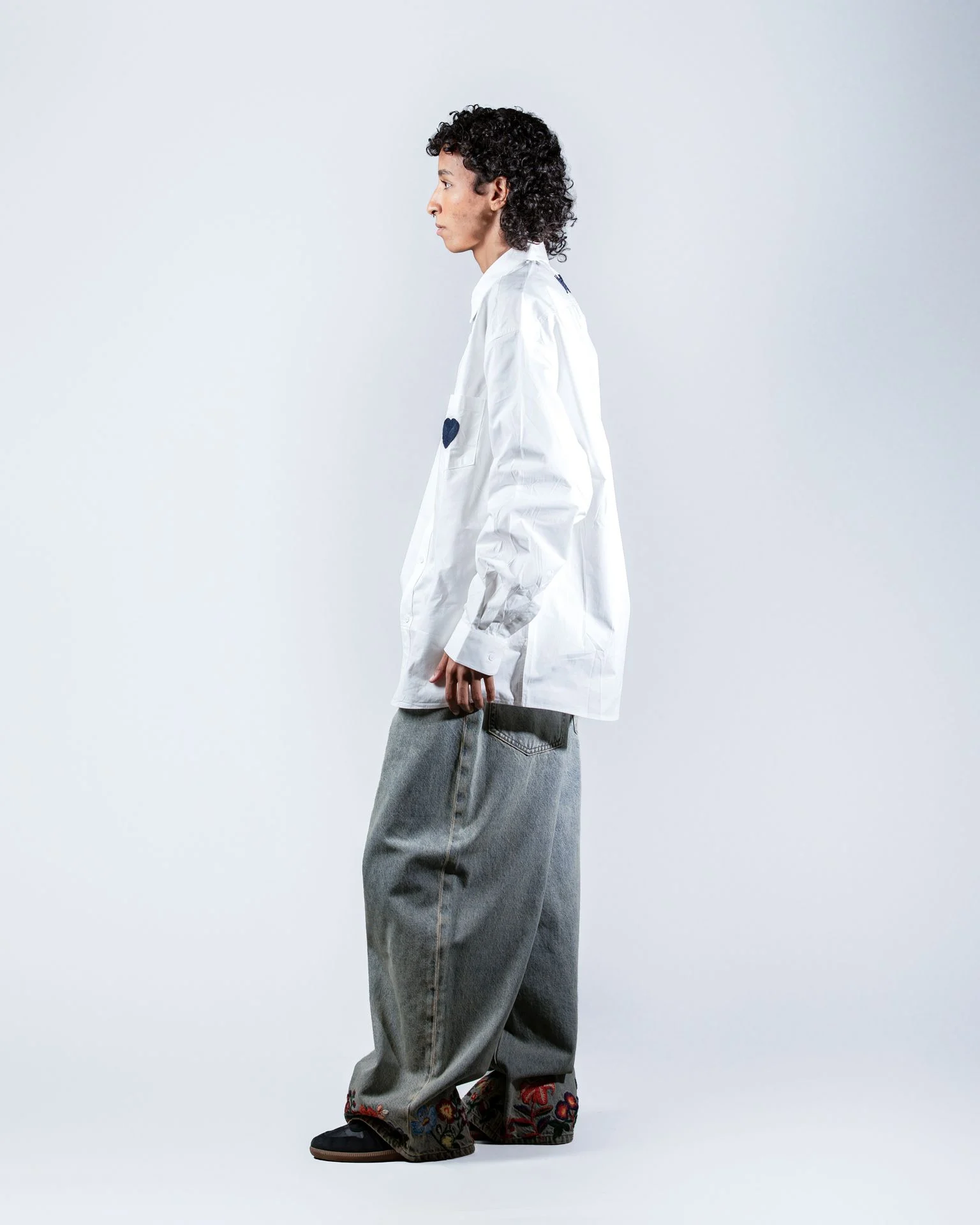 Pocket Heart White Shirt