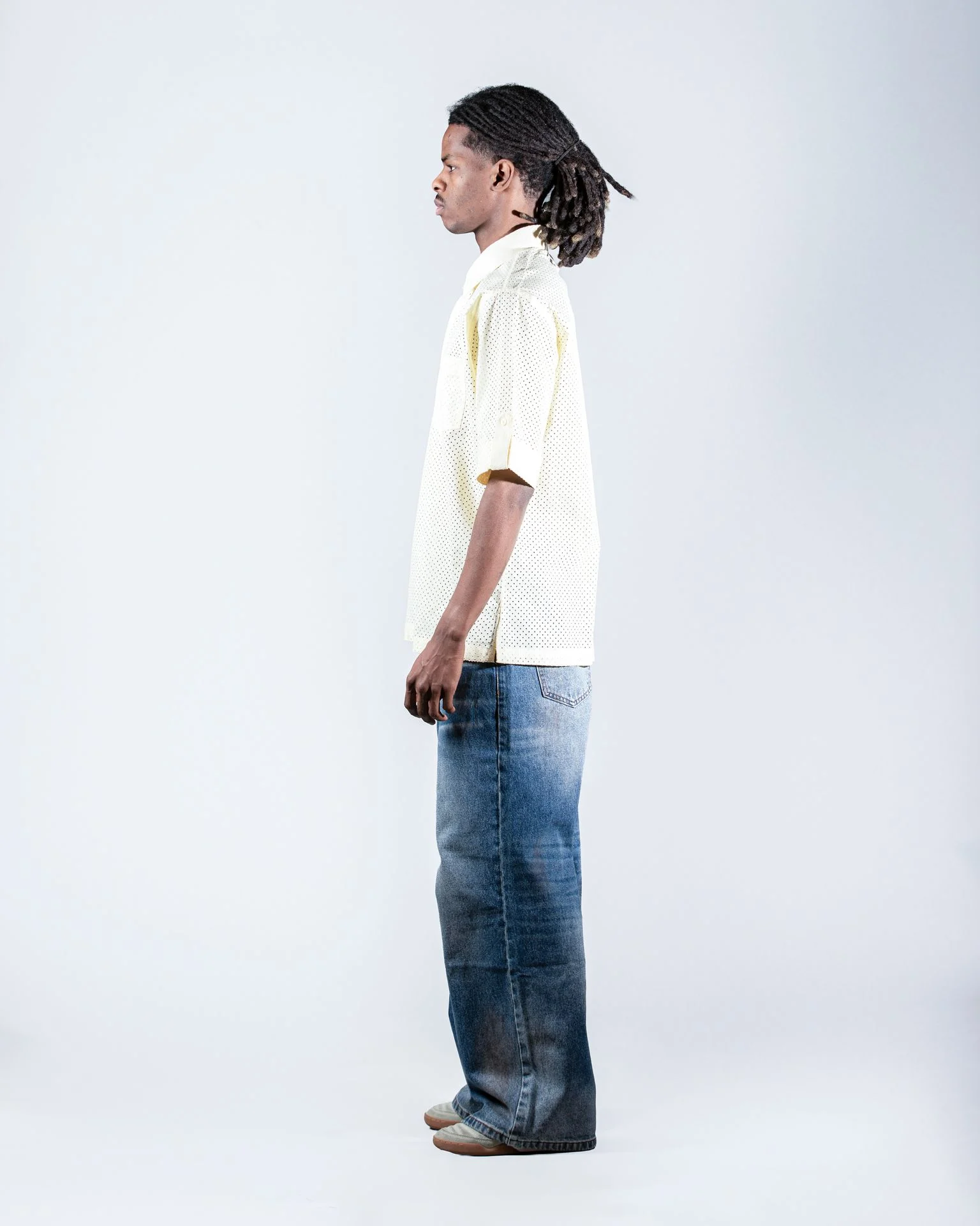 Yellow Textured shirt