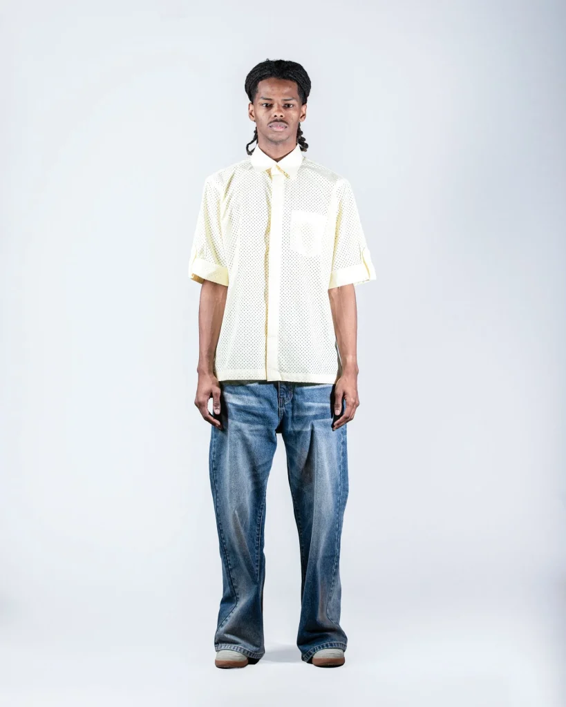 Yellow Textured shirt